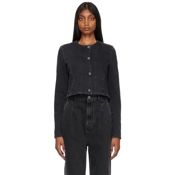 Loulou Studio Haro Denim Jacket - XS - Black - Picture 5 of 8